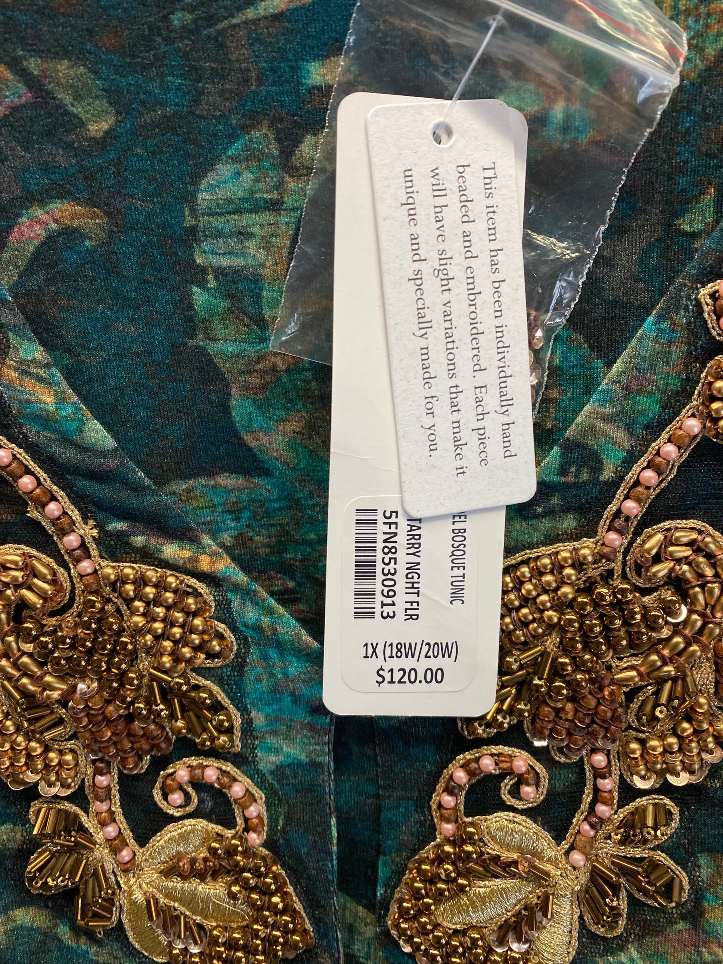 Top Long Sleeve By Soft Surroundings In Green, Size: 1x