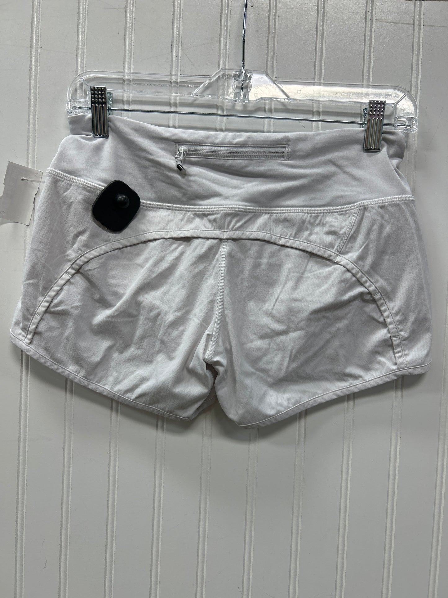 Athletic Shorts By Lululemon In White, Size:4