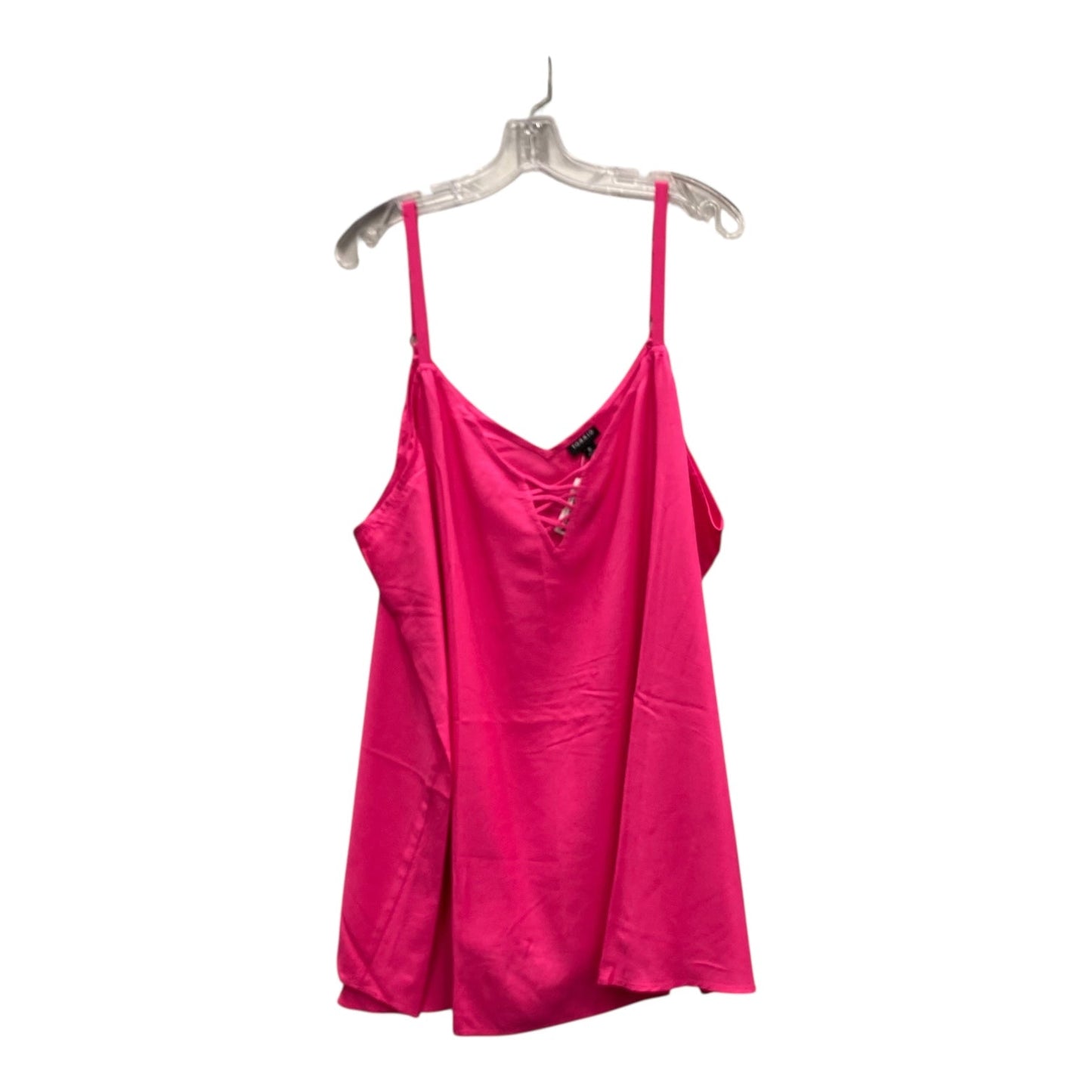 Top Sleeveless By Torrid In Pink, Size:3X