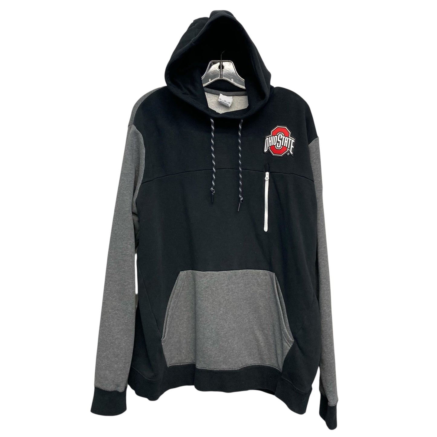 Sweatshirt Hoodie By Nike Apparel In Black & Grey, Size:1X