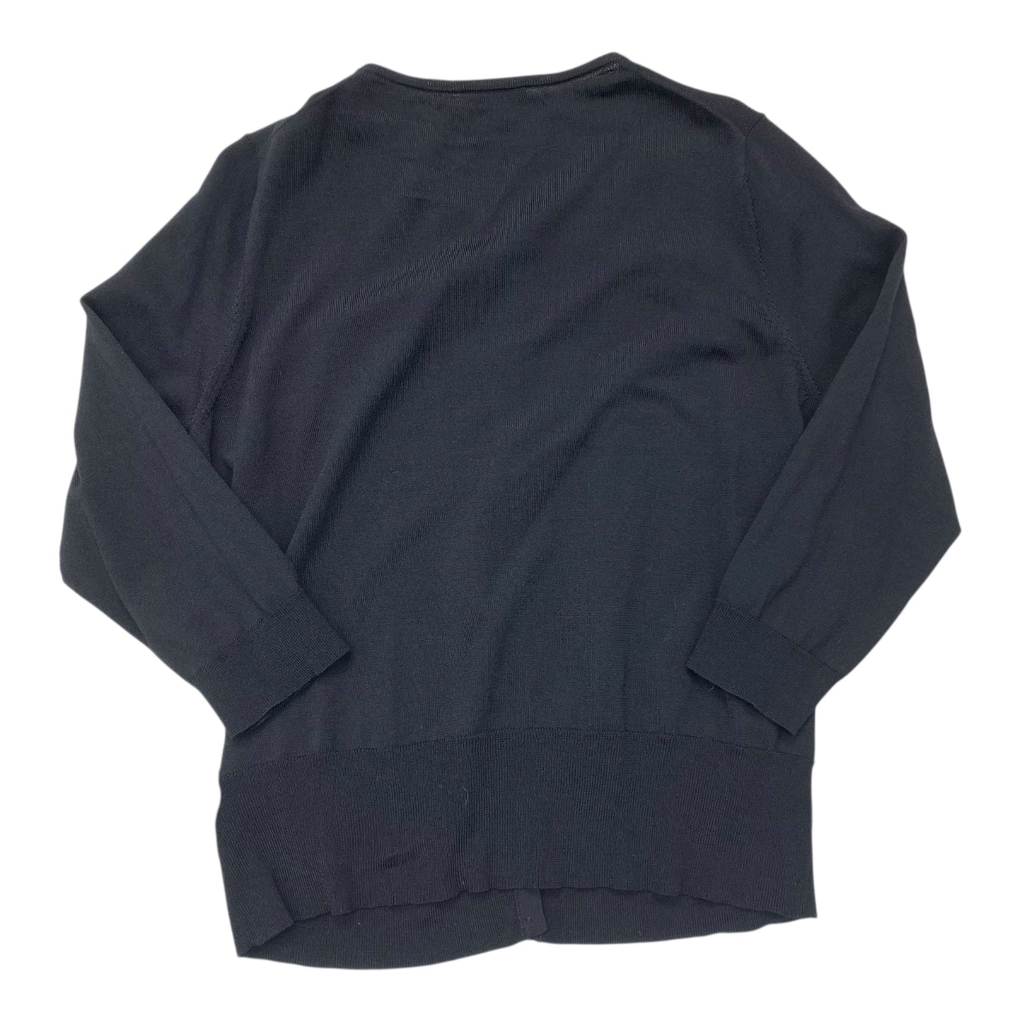 Sweater Cardigan By Ann Taylor In Black, Size:L