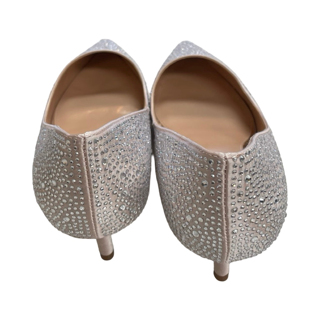 Shoes Heels Kitten By Badgley Mischka In Cream, Size:8.5
