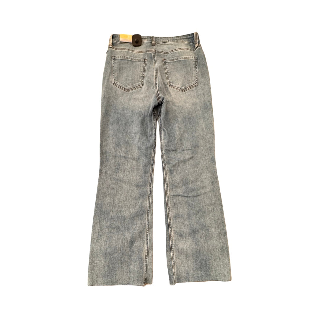Jeans Flared By Kut In Blue Denim, Size:6