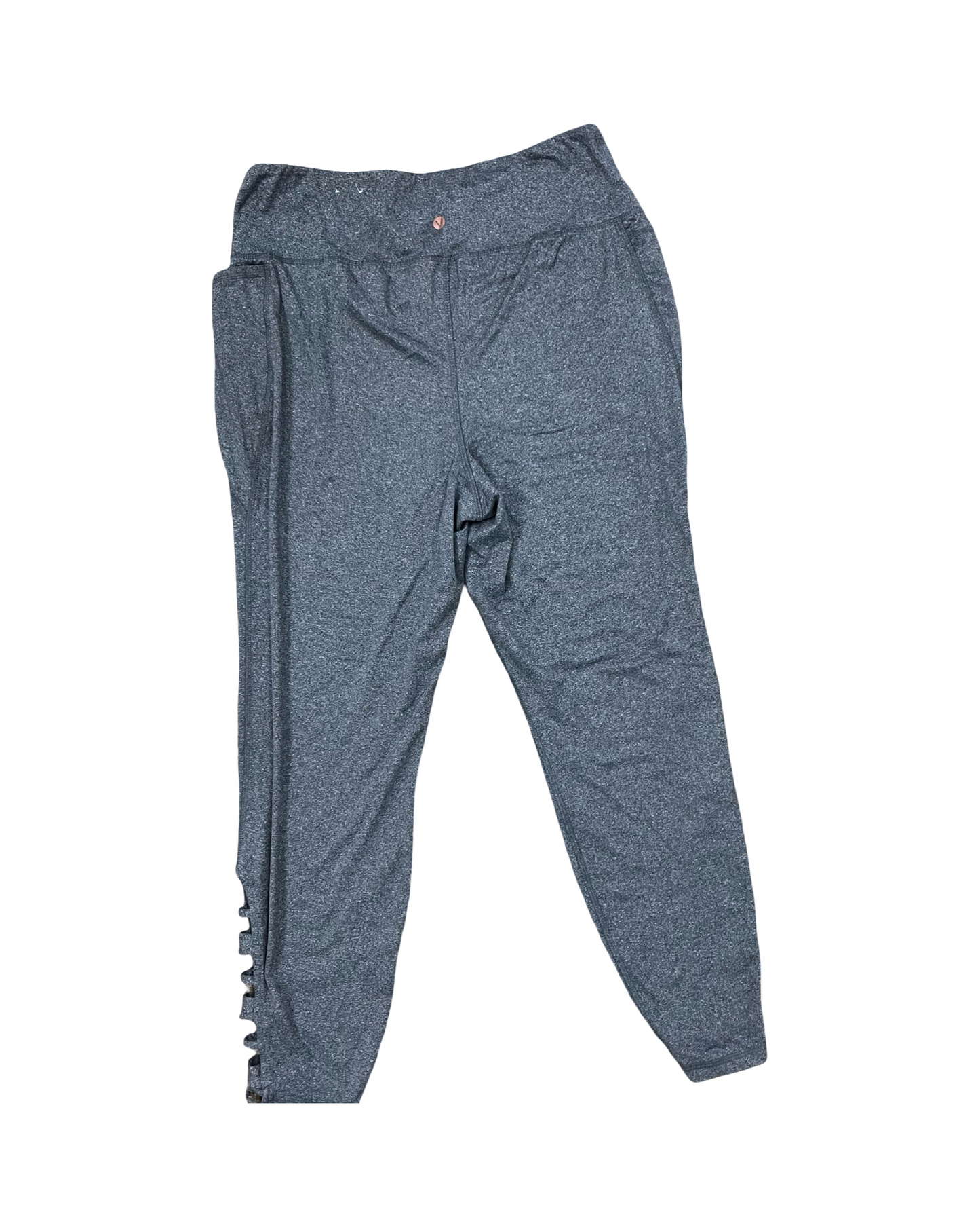 Athletic Leggings By Livi Active In Grey, Size:1X