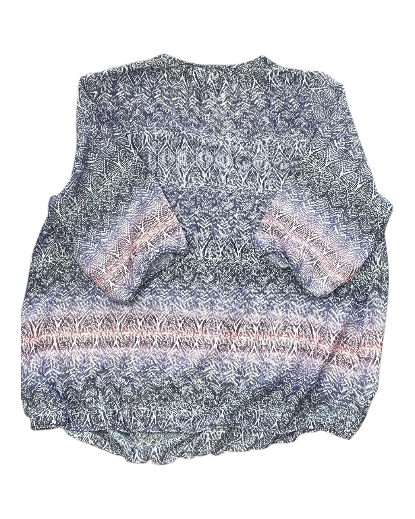 Top 3/4 Sleeve By Catherines In Purple, Size:1X