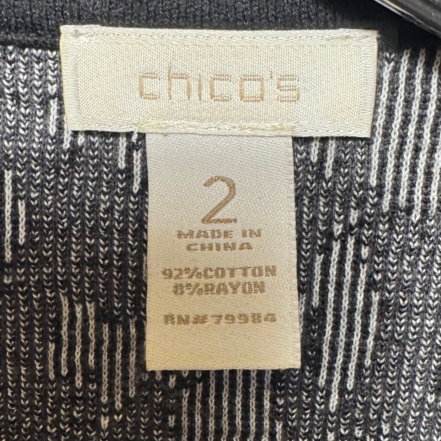 Jacket Moto By Chicos In Animal Print, Size: L