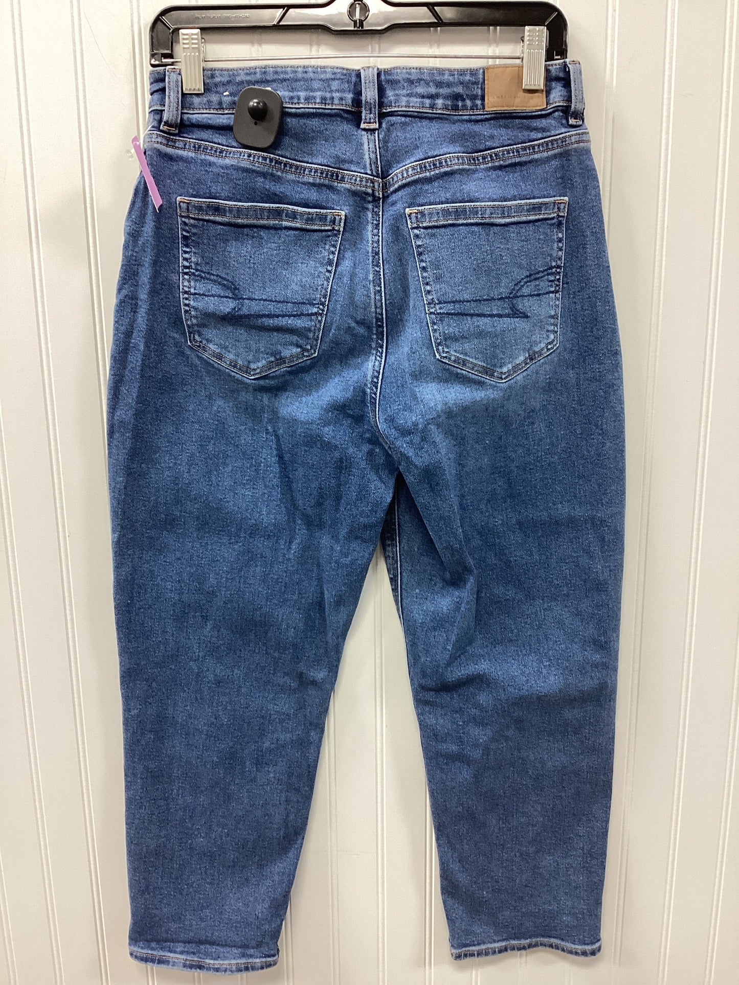 Jeans Straight By American Eagle In Blue Denim, Size:8P