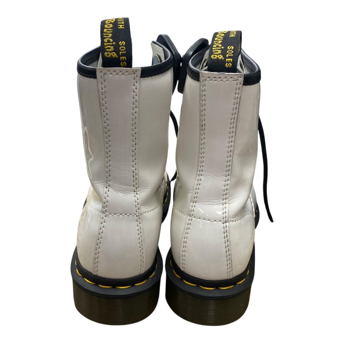 Boots Ankle Flats By Dr Martens In White, Size:7