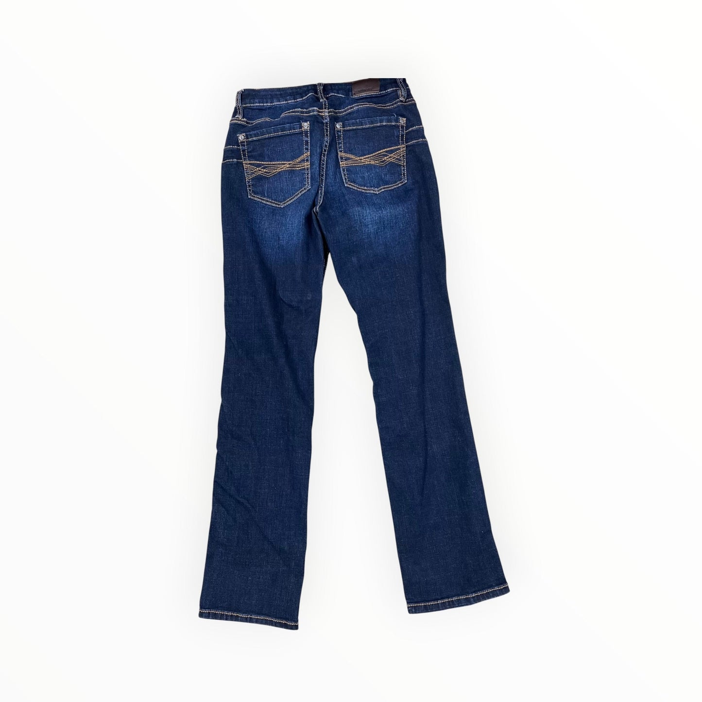 Jeans Straight By Clothes Mentor In Blue Denim, Size:8