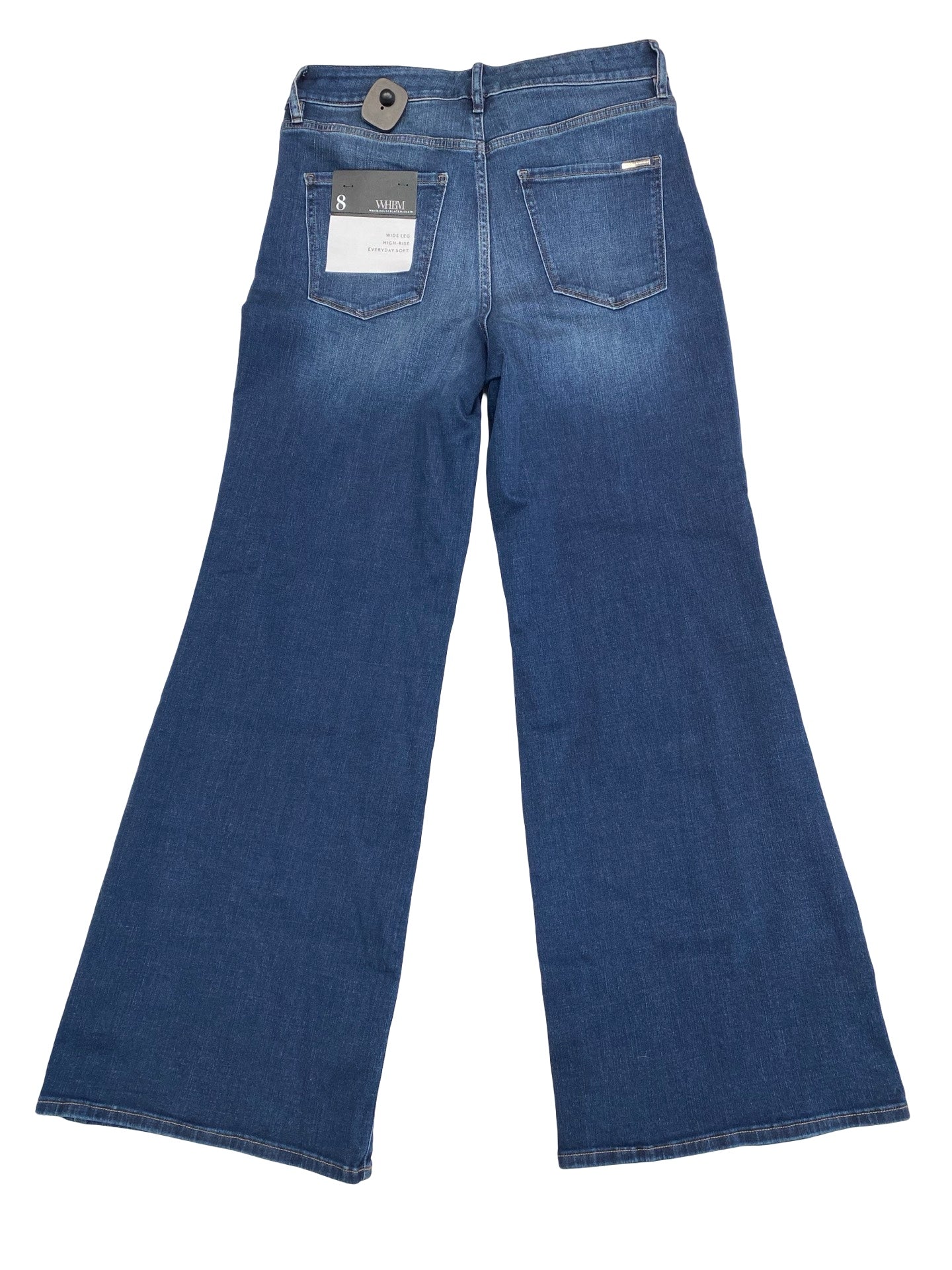 Jeans Wide Leg By White House Black Market In Blue Denim, Size:8