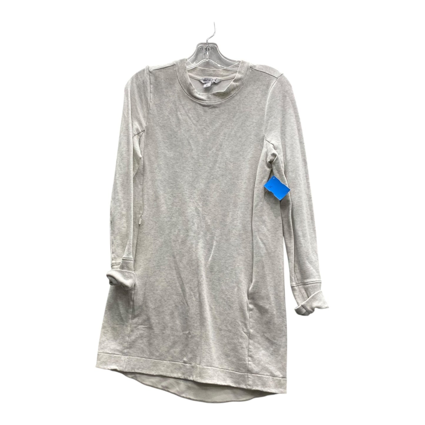 Athletic Top Ls Crewneck By Athleta In Grey, Size:S