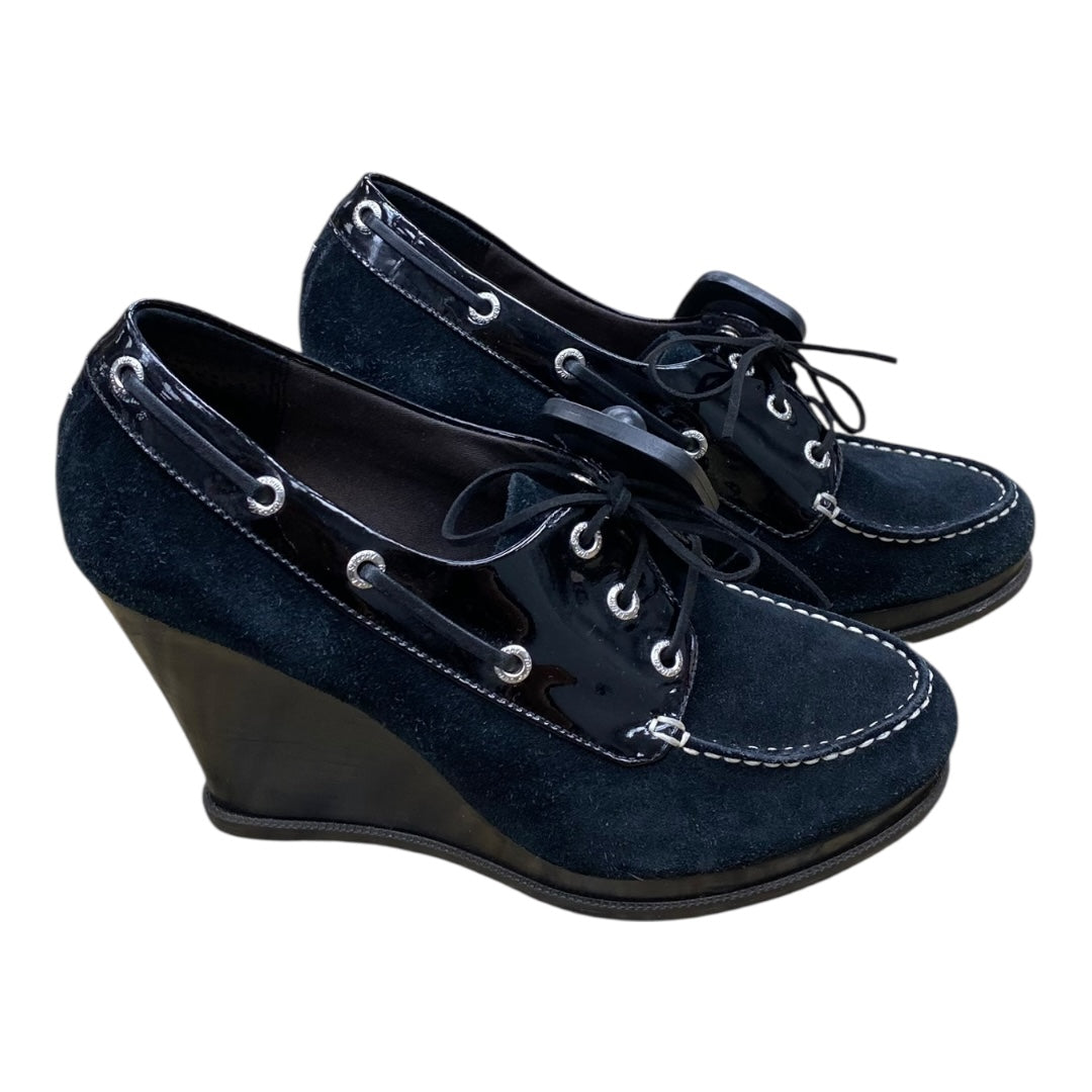 Shoes Heels Wedge By Sperry In Black, Size:7