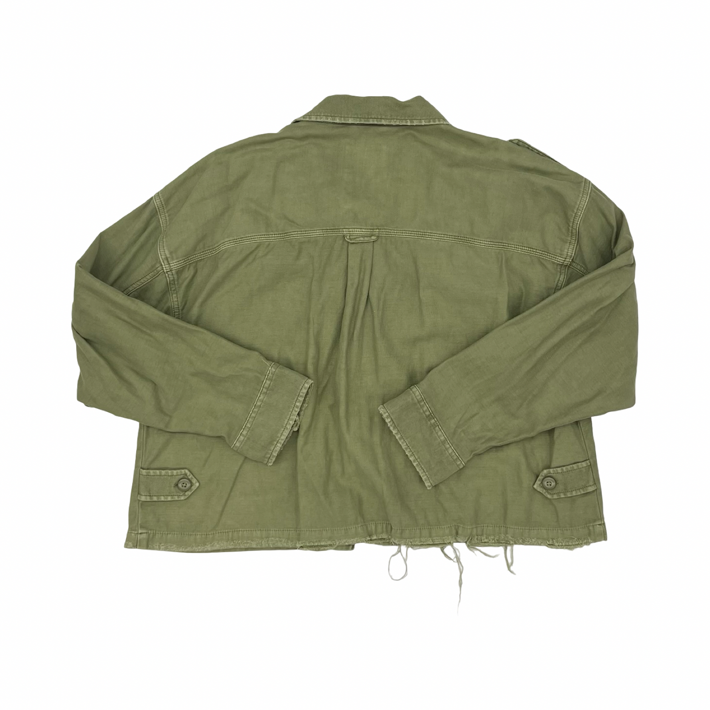 Jacket Denim By American Eagle In Green, Size:Xl