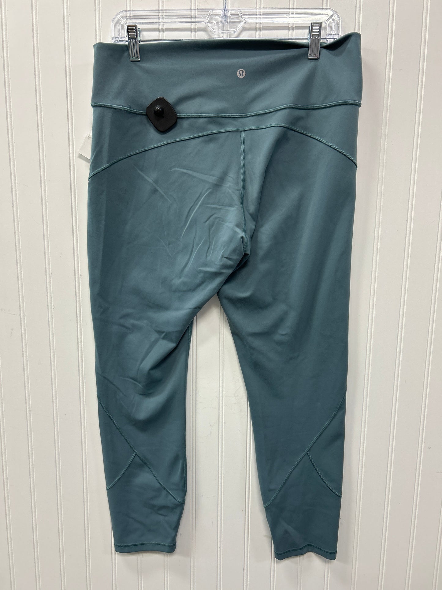 Athletic Leggings By Lululemon In Aqua, Size:14