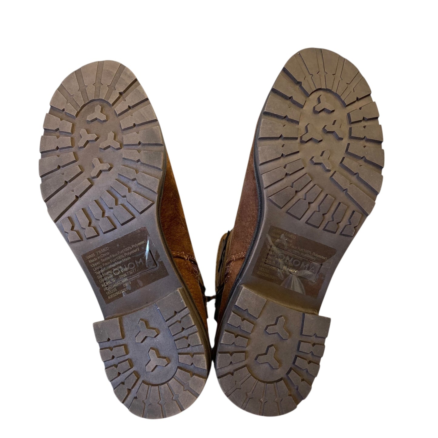 Boots Ankle Heels By Sonoma In Brown, Size:7.5