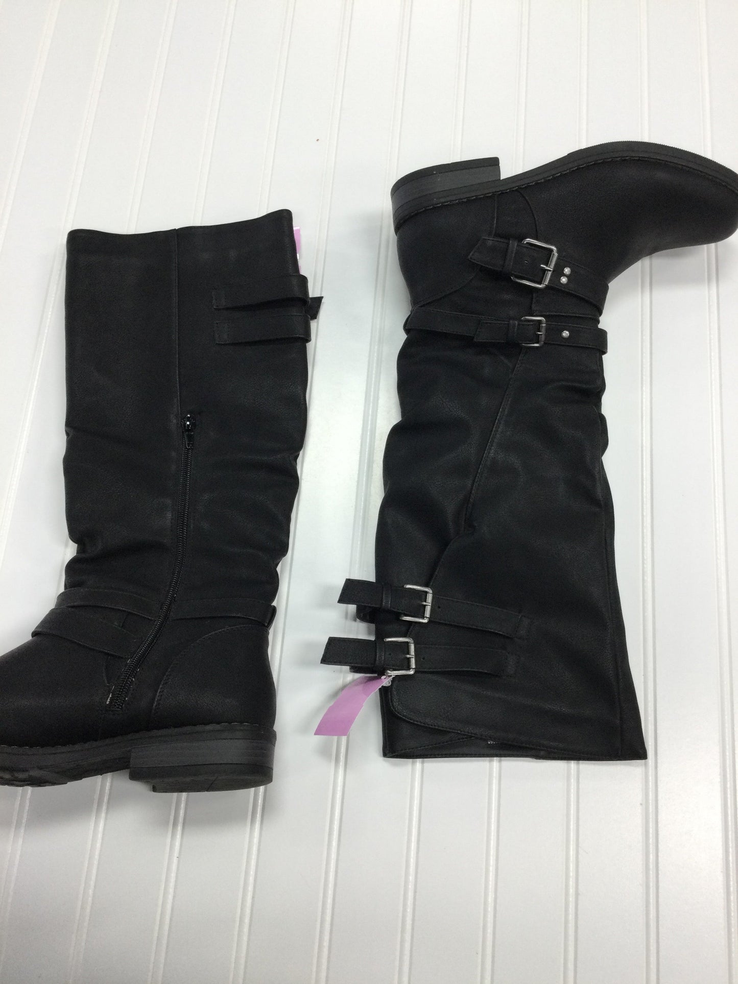 Boots Mid-Calf Flats By Xoxo In Black, Size:8