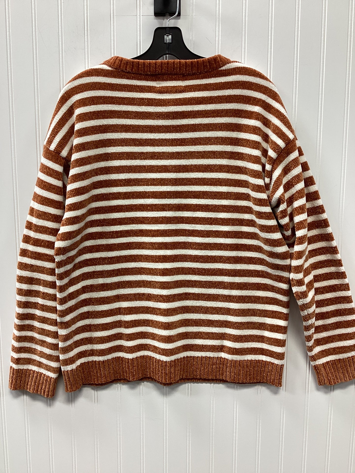 Sweater By Andree By Unit In Cream & Orange, Size:S