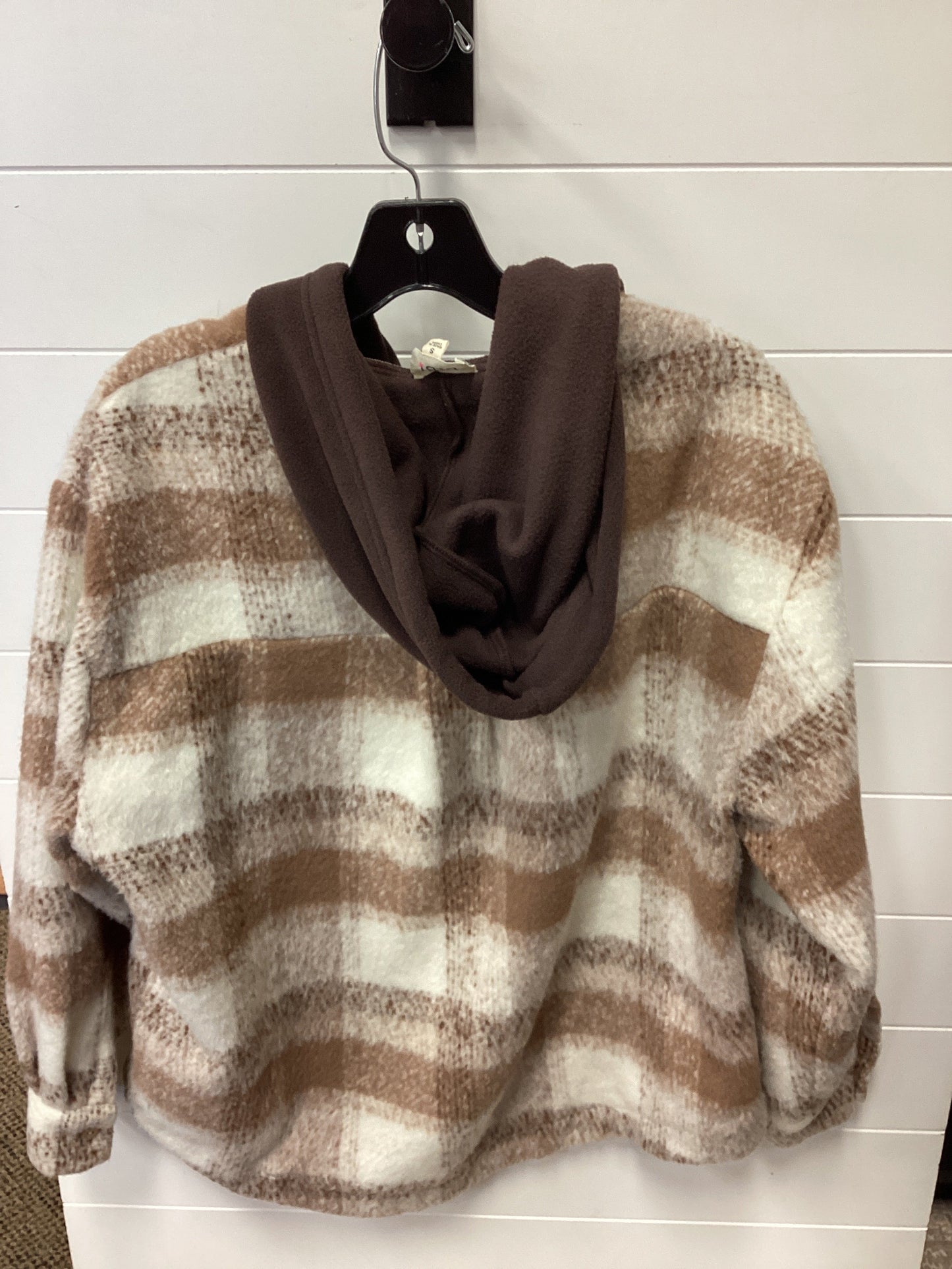 Jacket Faux Fur & Sherpa By Bibi In Brown, Size:S