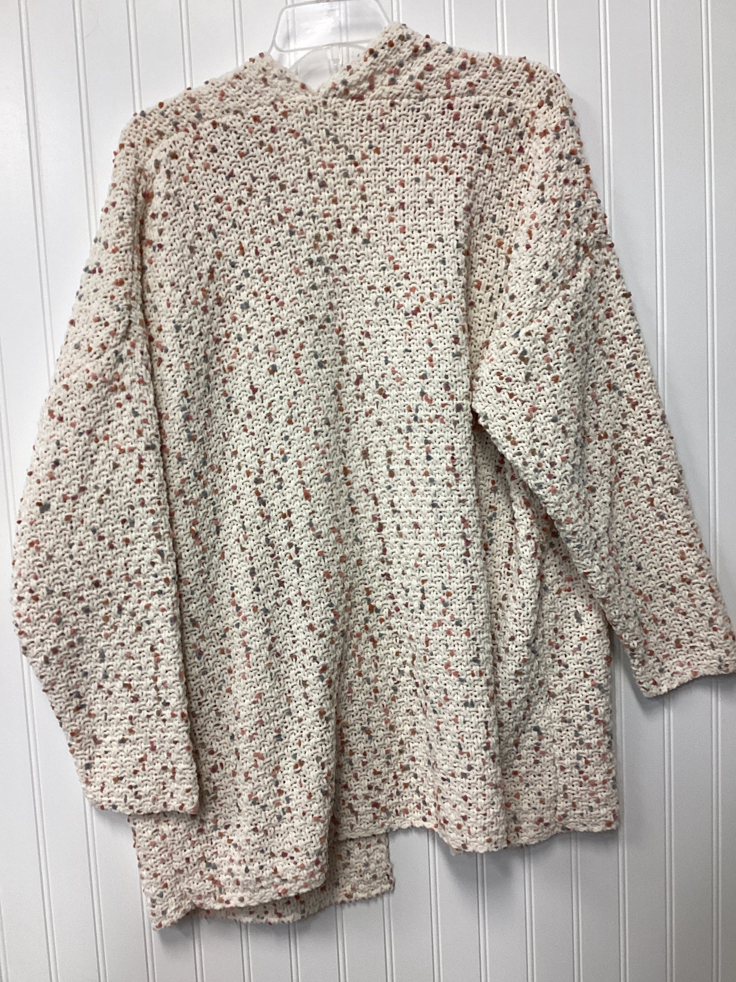 Sweater Cardigan By Maurices In Cream, Size:1X