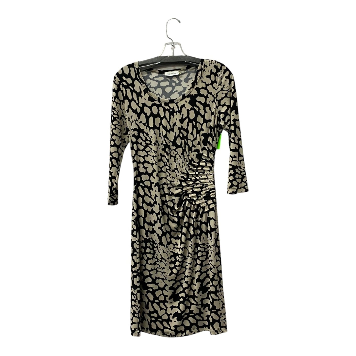Dress Casual Short By Calvin Klein In Black & Tan, Size:S