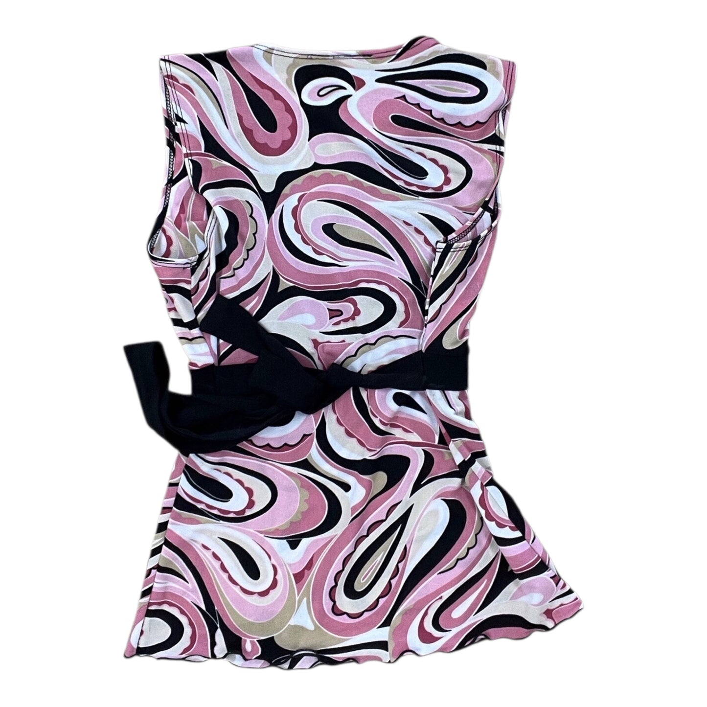 Top Sleeveless By Clothes Mentor In Black & Pink, Size:M