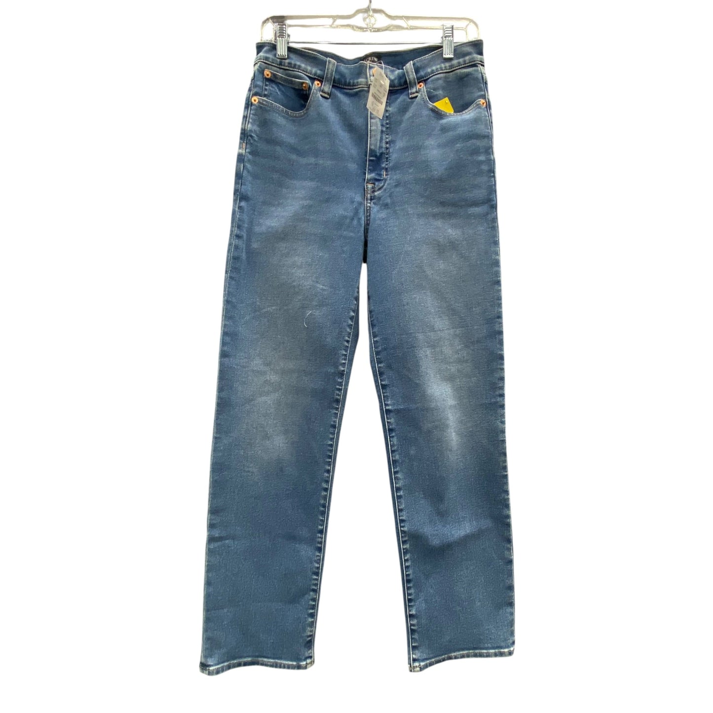 Jeans Straight By J. Crew In Blue Denim, Size:4