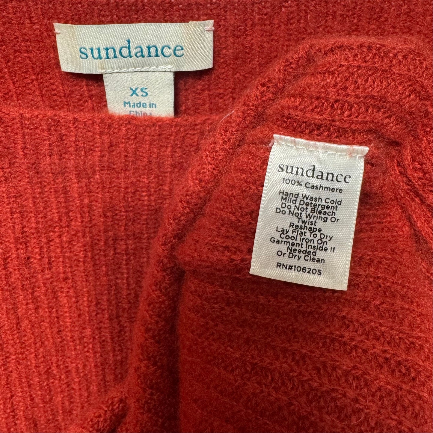 Sweater Cashmere By Sundance In Orange, Size: Xs