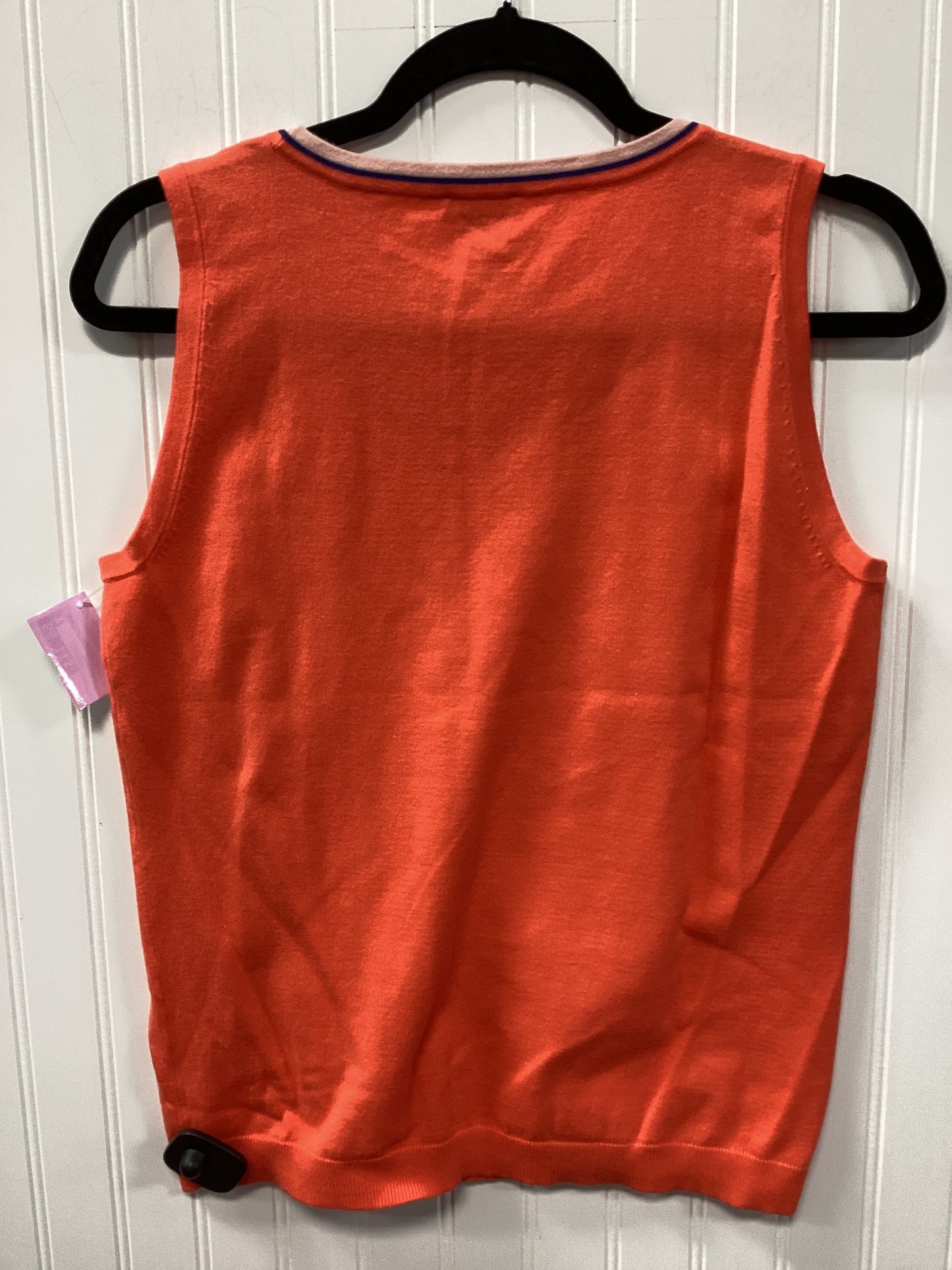 Top Sleeveless By Talbots In Orange, Size:M