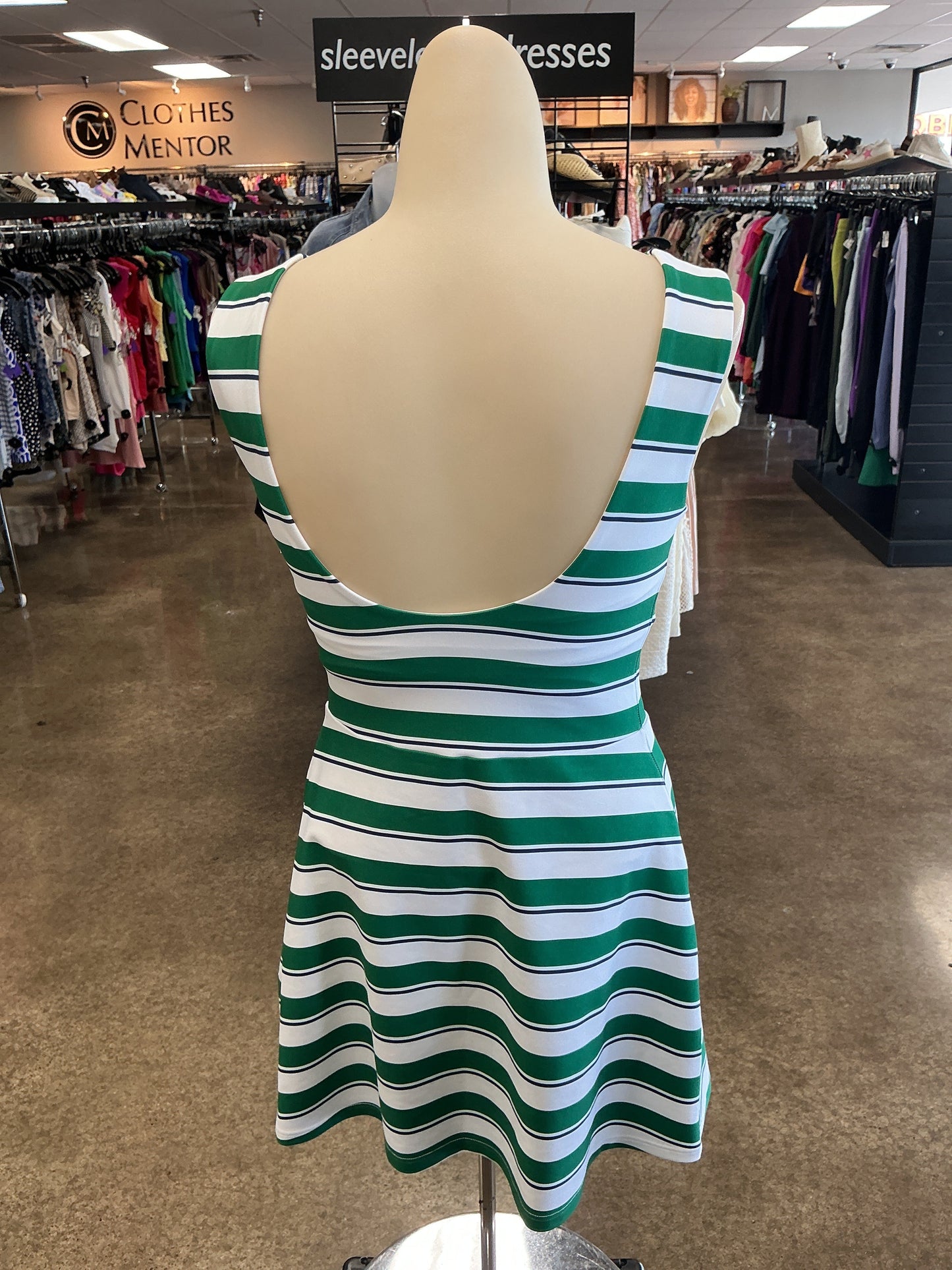 Athletic Dress By Ypb In Green & White, Size:S