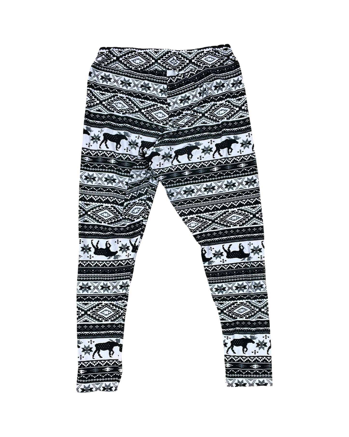 Pants Leggings By Time And Tru In Black & White, Size:L