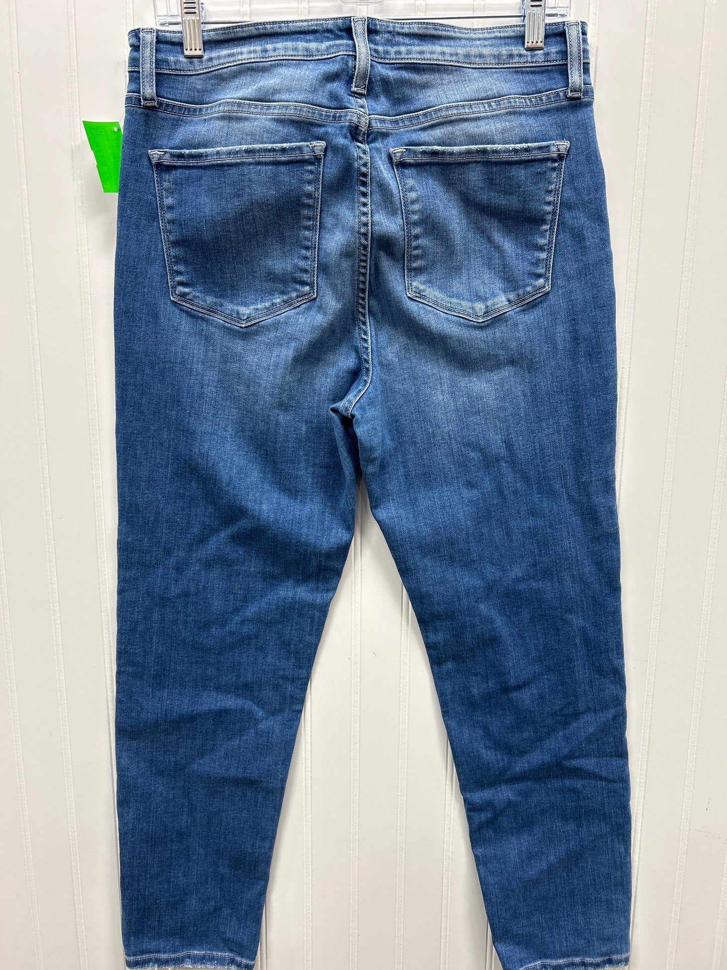 Jeans Skinny By Flying Monkey In Blue Denim, Size:10