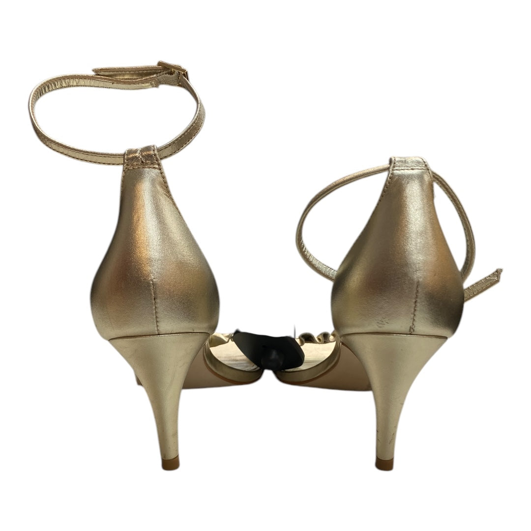 Sandals Designer By Lilly Pulitzer In Gold, Size:8