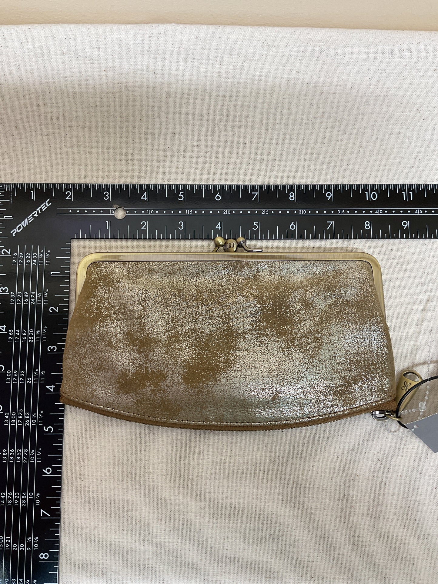 Wallet By Hobo Intl In Brown & Gold, Size:Medium