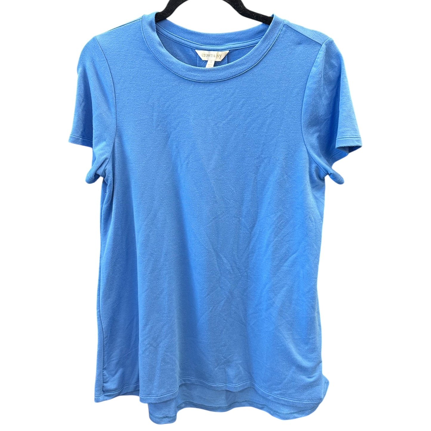 Top Ss Basic By Crown And Ivy In Blue, Size:S