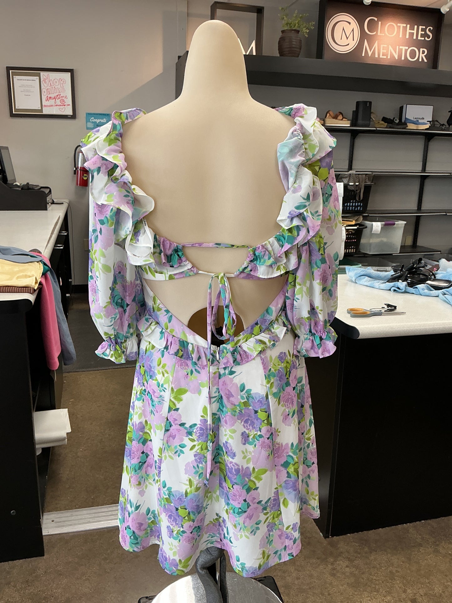 Dress Party Short By For Love & Lemons In Floral Print, Size:S