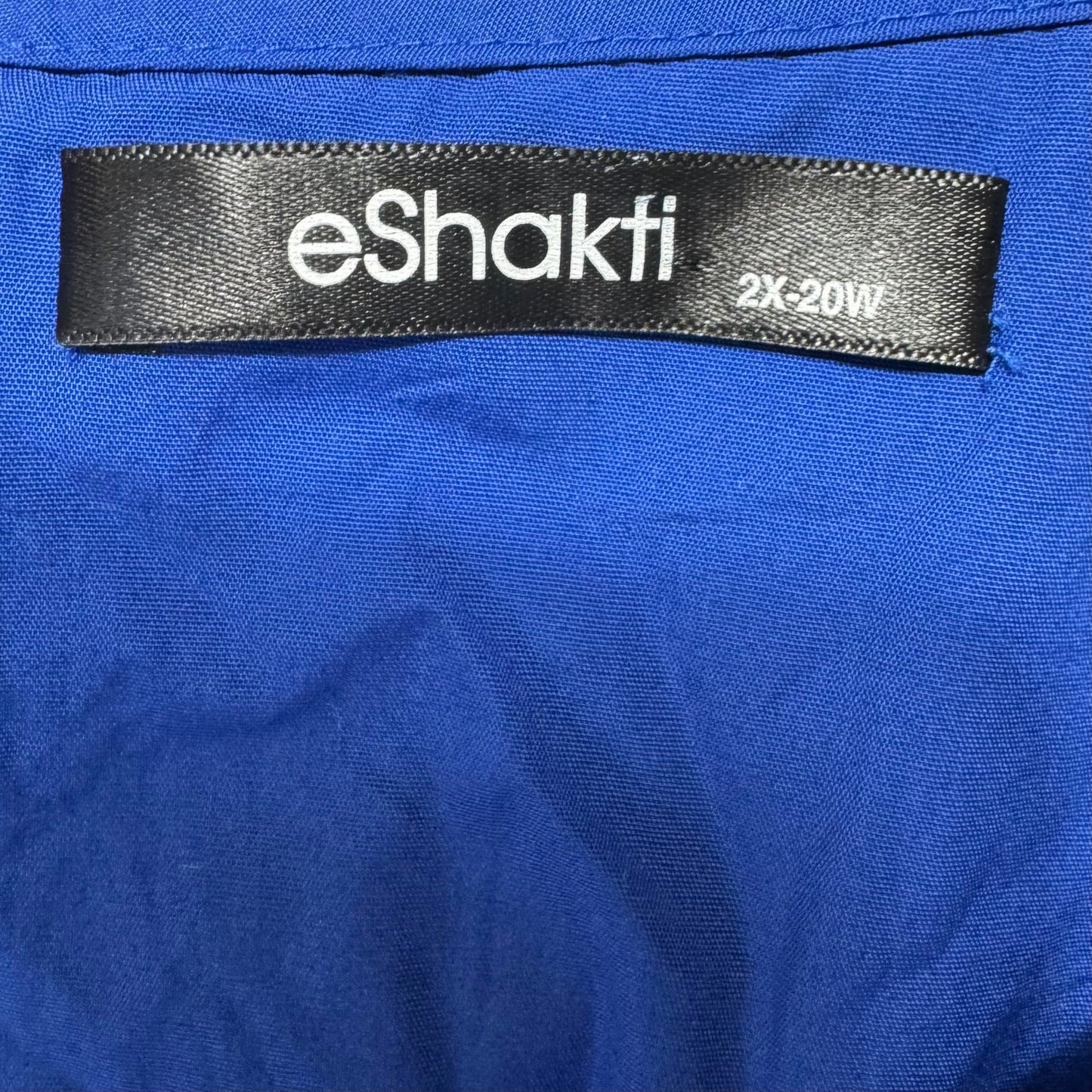 Dress Casual Maxi By Eshakti In Blue, Size: 2X