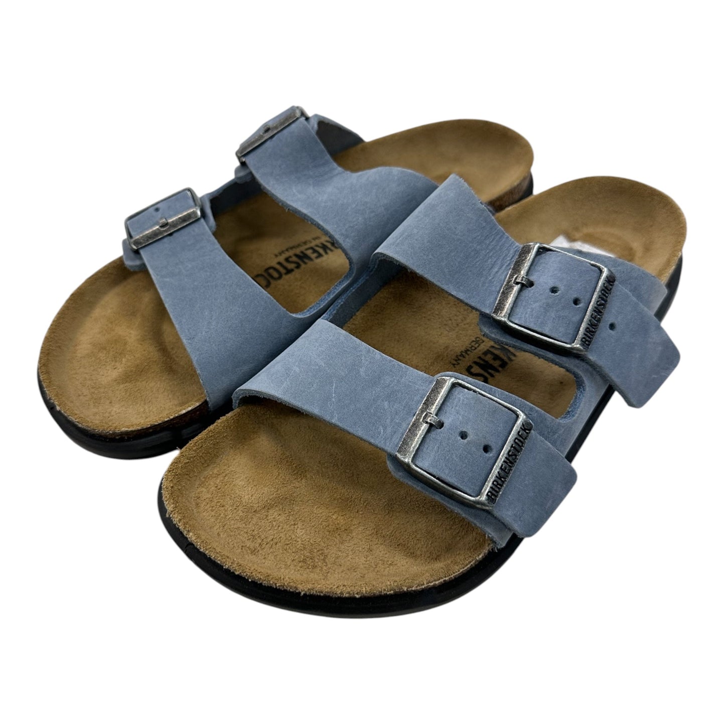 Sandals Flats By Birkenstock In Blue, Size:7
