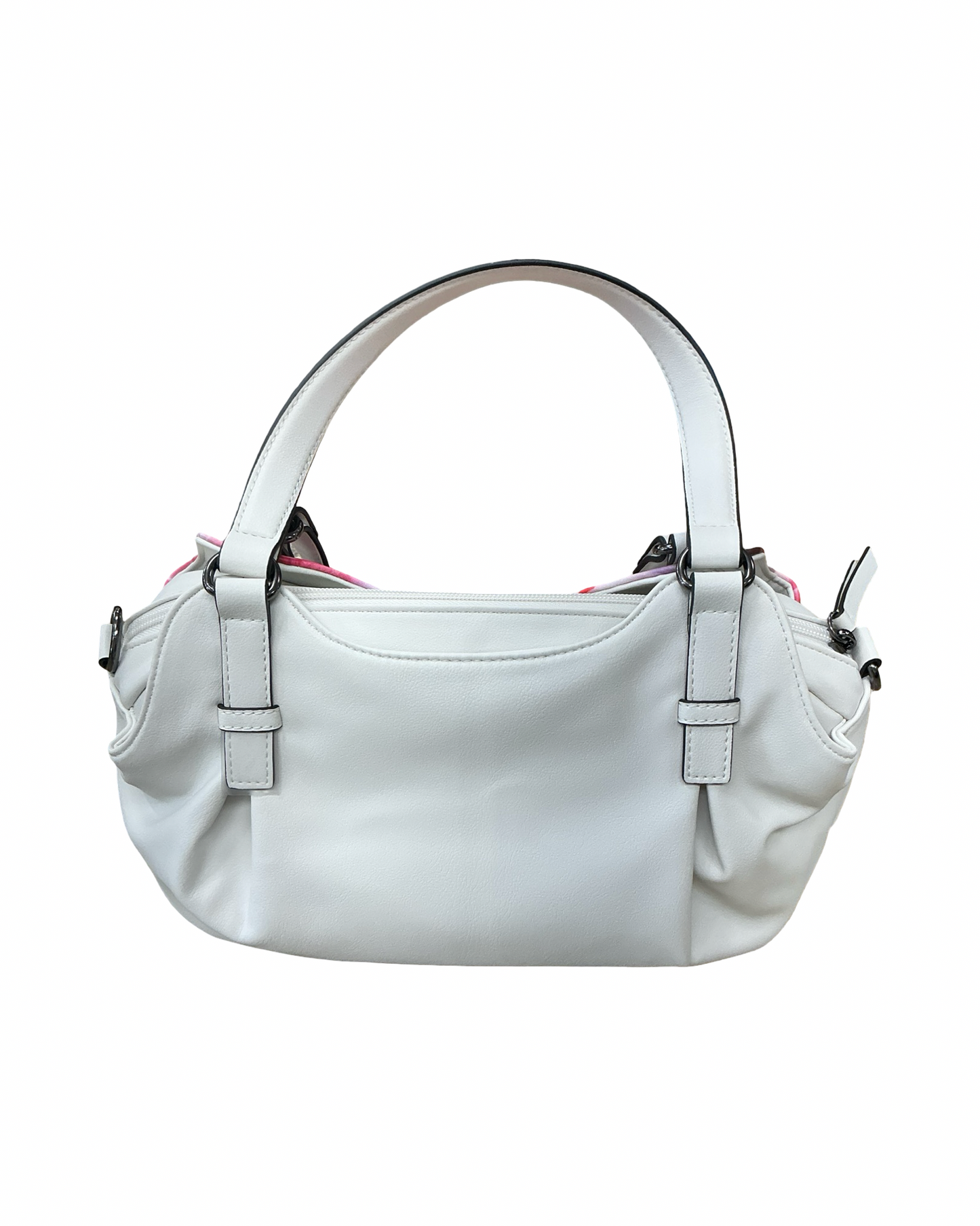 Handbag By Vigoss In Pink & White, Size:Medium