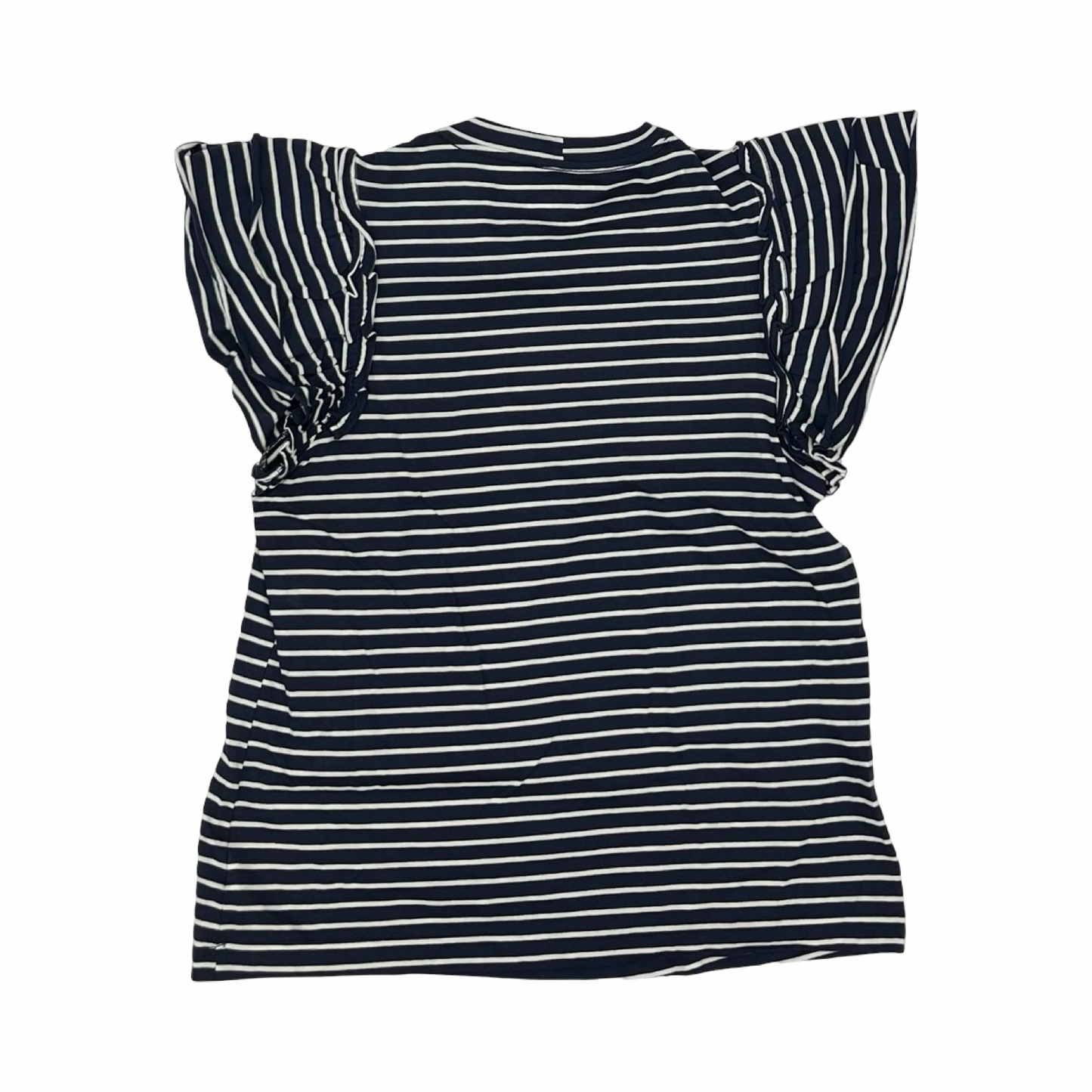 Top Sleeveless By Time And Tru In Blue & White, Size:M