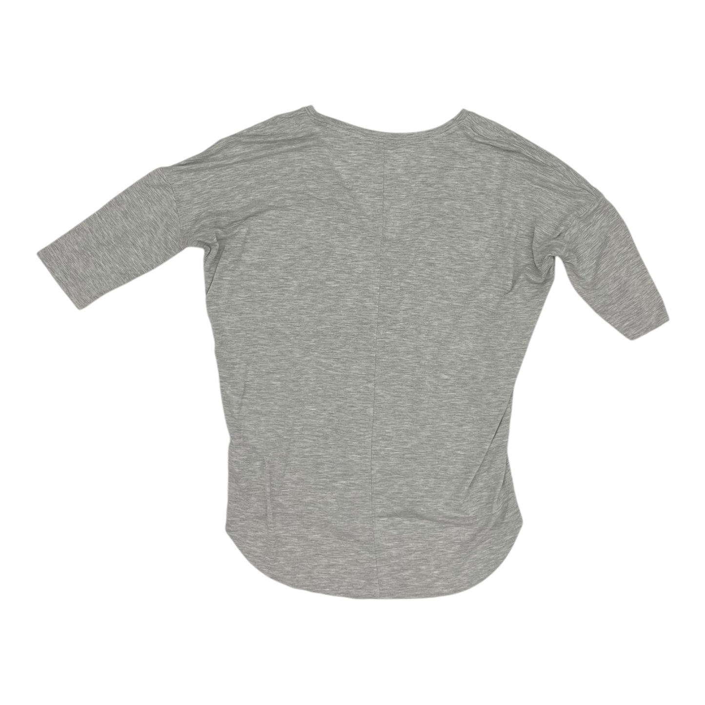 Top 3/4 Sleeve By Express In Grey, Size:S