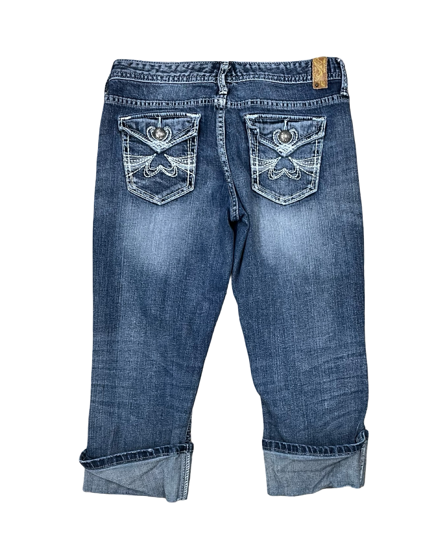 Jeans Cropped By Maurices In Blue Denim, Size:8