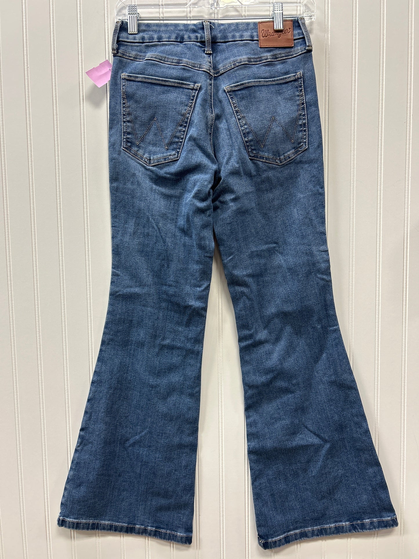 Jeans Flared By Wrangler In Blue Denim, Size:6
