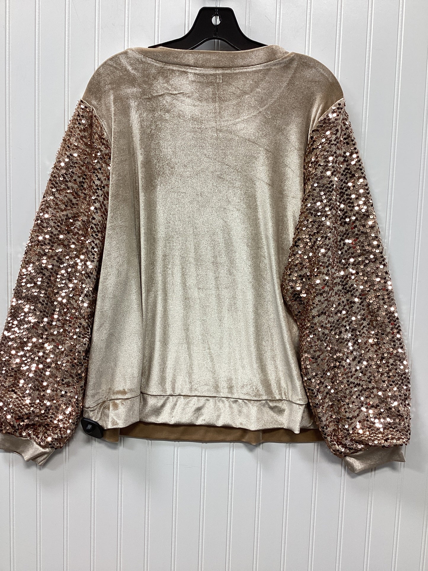 Top Ls By Lane Bryant In Gold, Size:1X