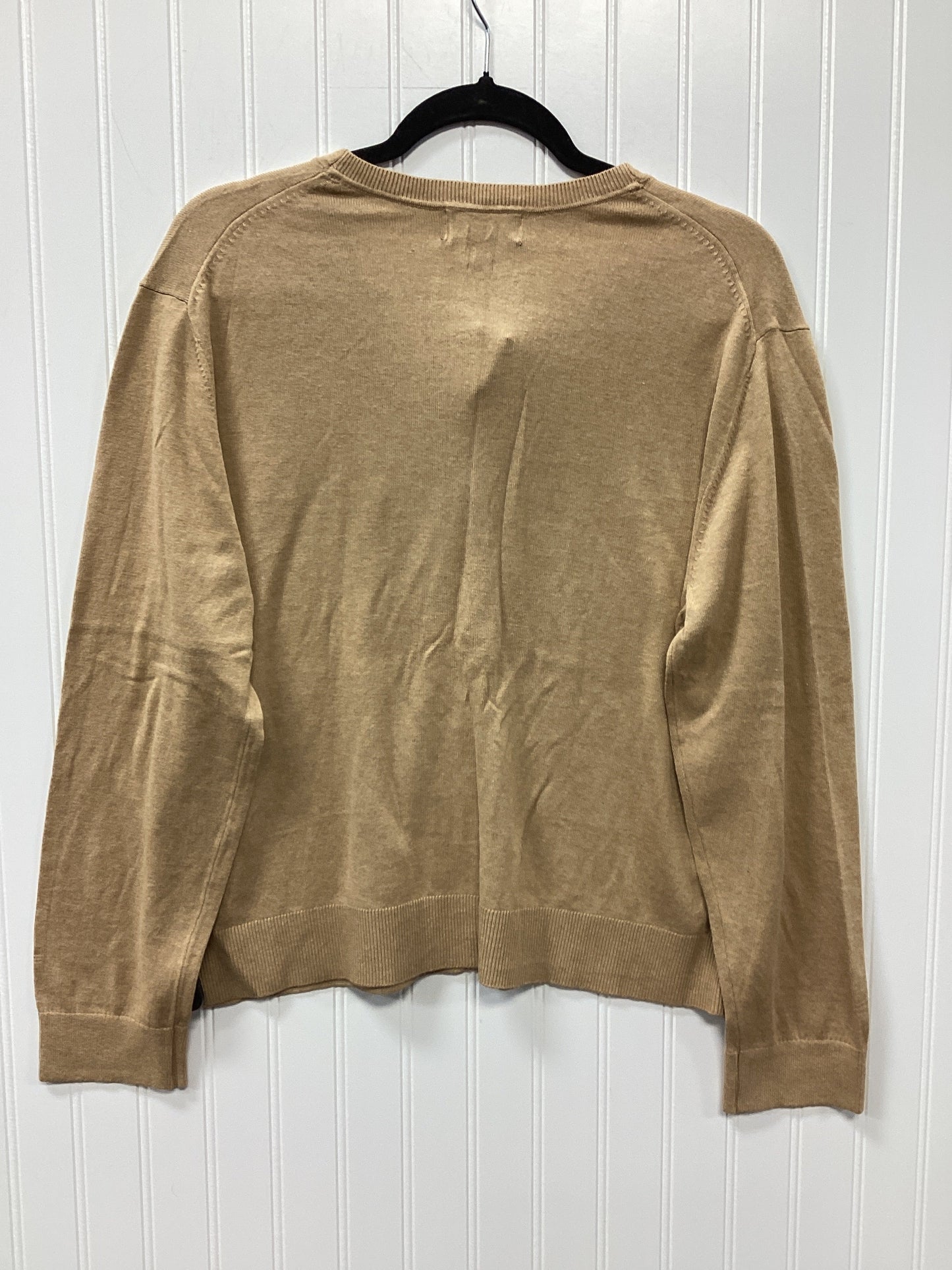 Cardigan By Banana Republic In Tan, Size:L
