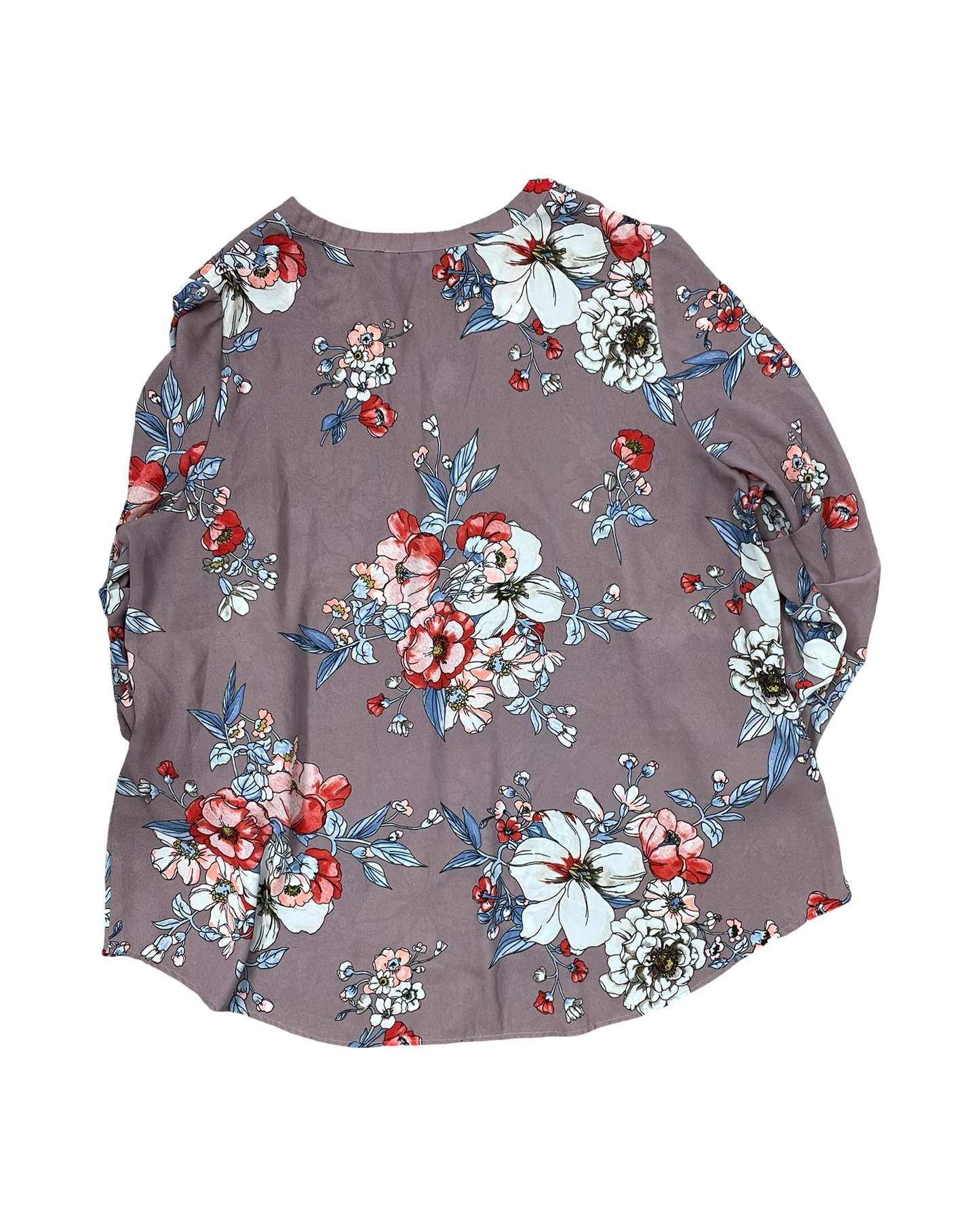 Top 3/4 Sleeve By Collective Concepts In Floral Print, Size:3X