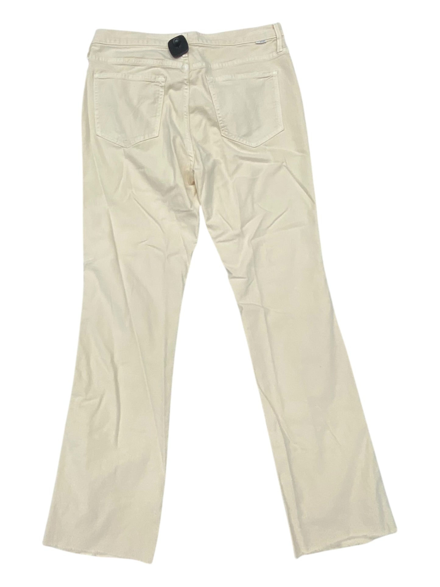 Jeans Straight By Mother In Cream, Size:16