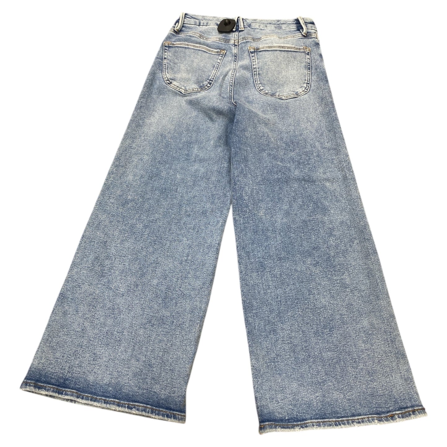 Jeans Wide Leg By Good American In Blue Denim, Size:8