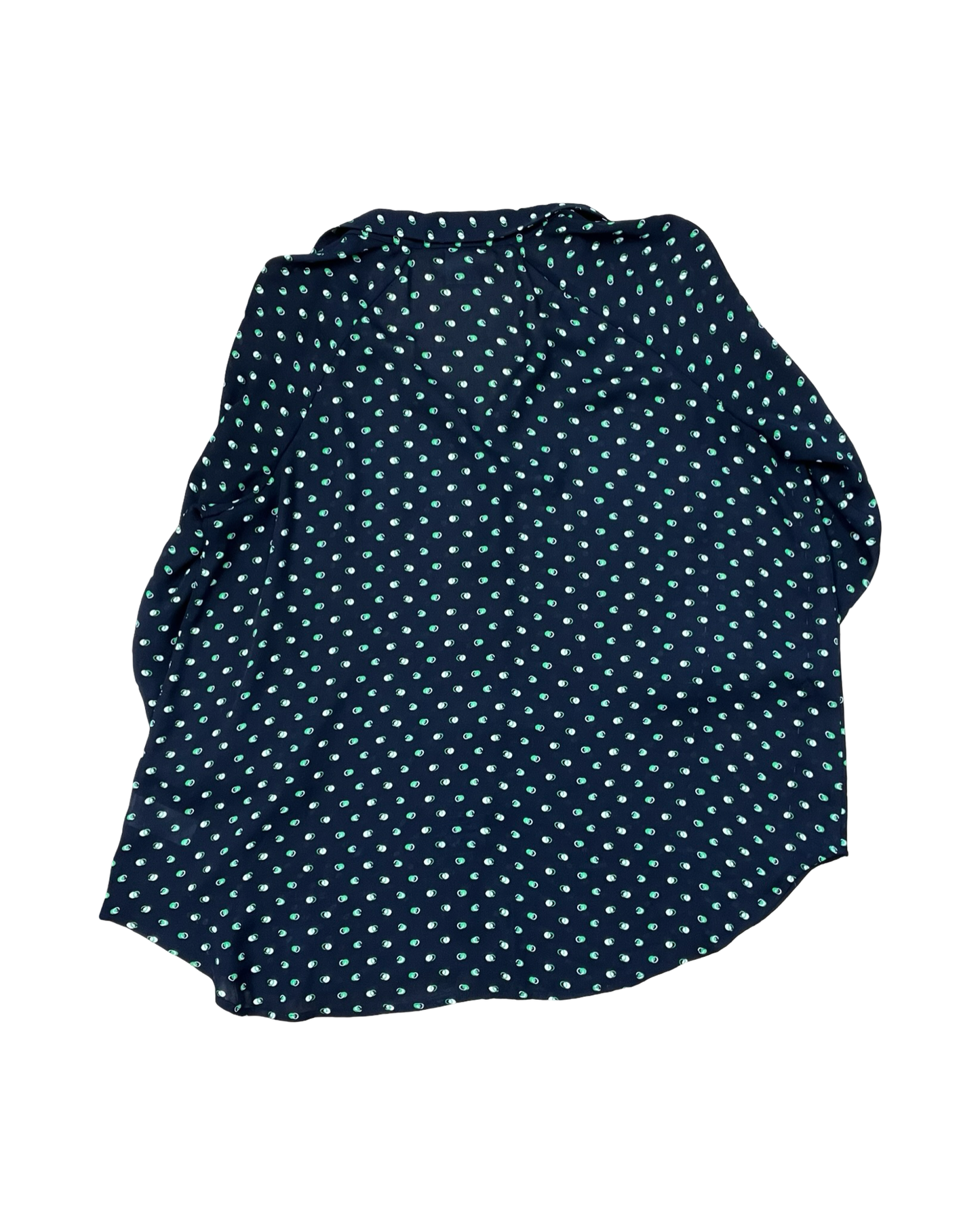 Blouse 3/4 Sleeve By Cabi In Blue & Green, Size:M