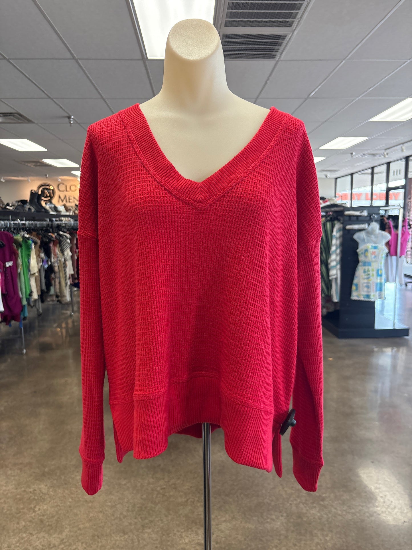 Top Ls By American Eagle In Red, Size:S