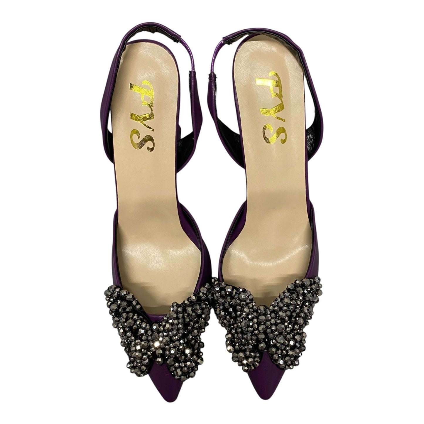 Shoes Heels Stiletto By Cme In Purple, Size:9.5
